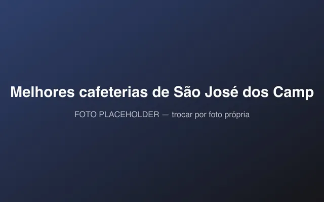 Melhores cafeterias de São José dos Campos: foto ilustrativa de demonstração